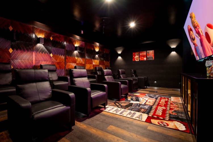 Excalibur game room hidden rooms Pigeon Forge luxury lodge
